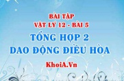 Bài tập tổng hợp 2 dao động điều hòa cùng phương cùng tần số, giản đồ Fre-nen: Giải bài 1, 2, 3, 4, 5, 6 trang 25 SGK Vật lý 12 bài 5